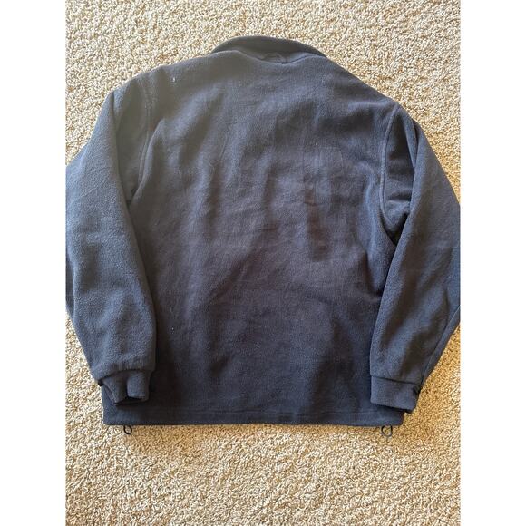 Vintage Columbia Core Black Silver M Fleece Full Zip Jacket - Picture 4 of 7